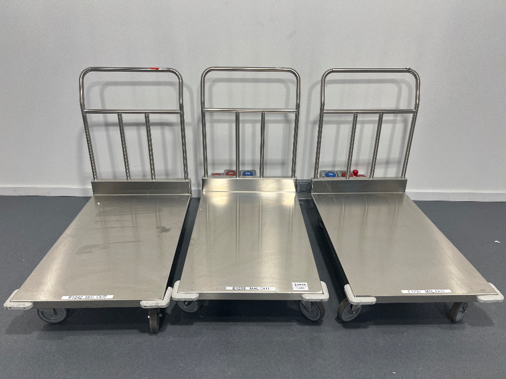 Image of Set of 3 Trolleys - Carts, Racking, and Shelving